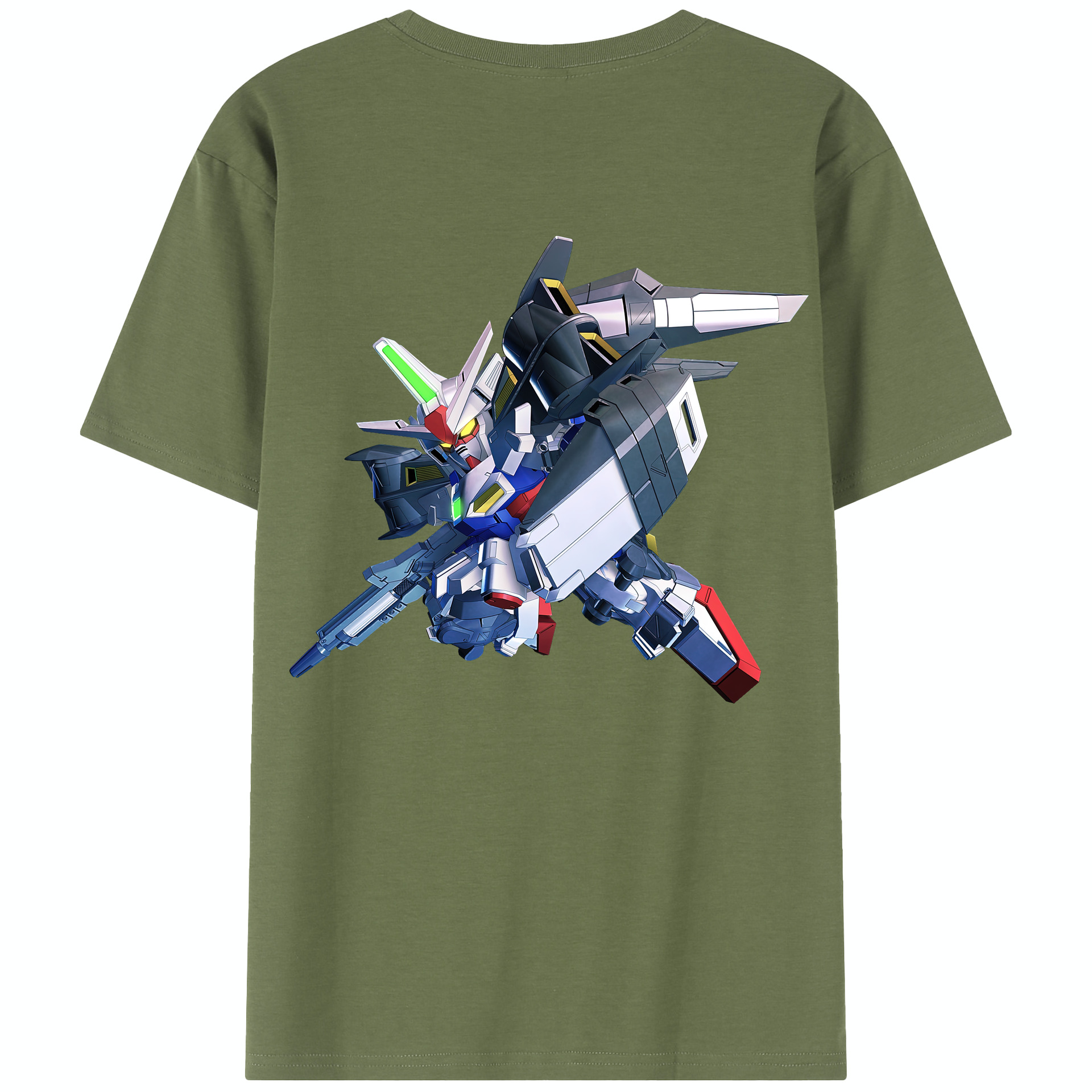 （画像用） 機動戦士ガンダム Mobile Suit Gundam 綿100％半袖Tシャツ（背面プリント）